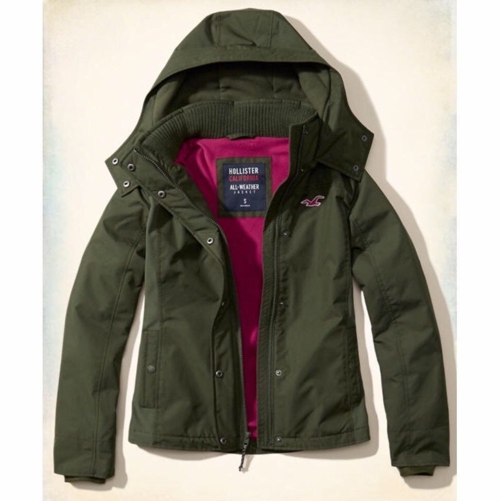 Hollister All Weather Olive Jacket